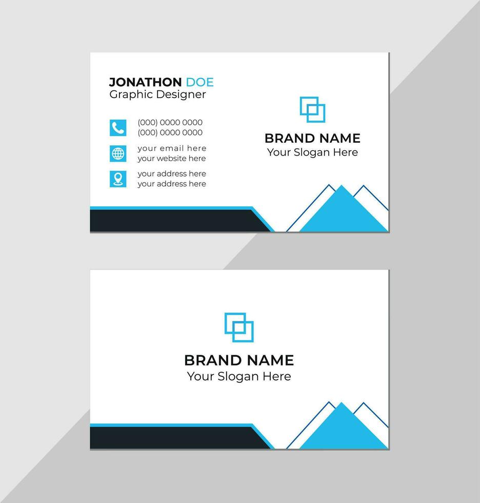 Modern creative business card and name card horizontal simple clean template vector design layout in rectangle size stylish business card template or visiting card design template Free Vector 26813633...