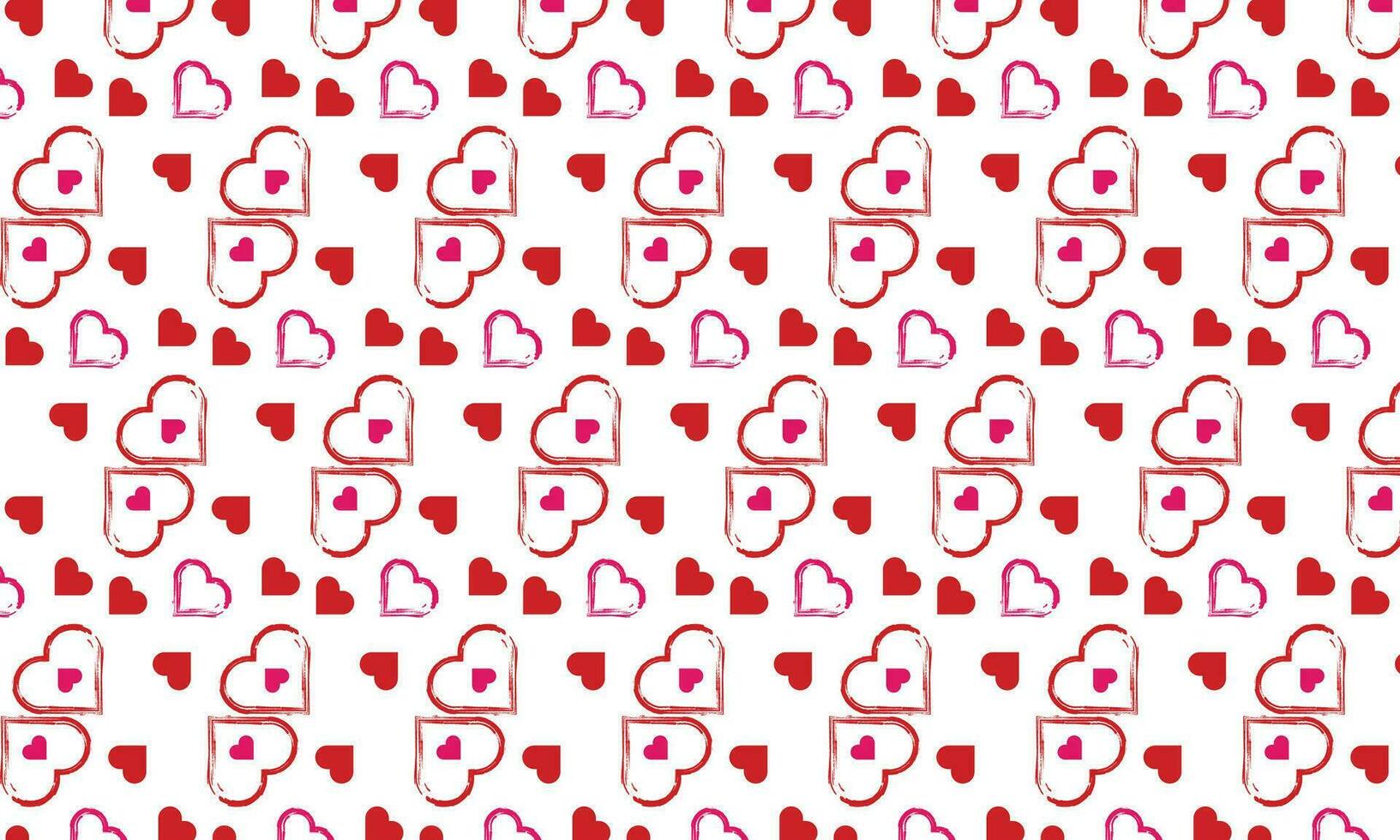 Hearts Seamless Pattern. Love Shape Pattern Design. Heart Love Seamless Pattern Background Vector Illustration.