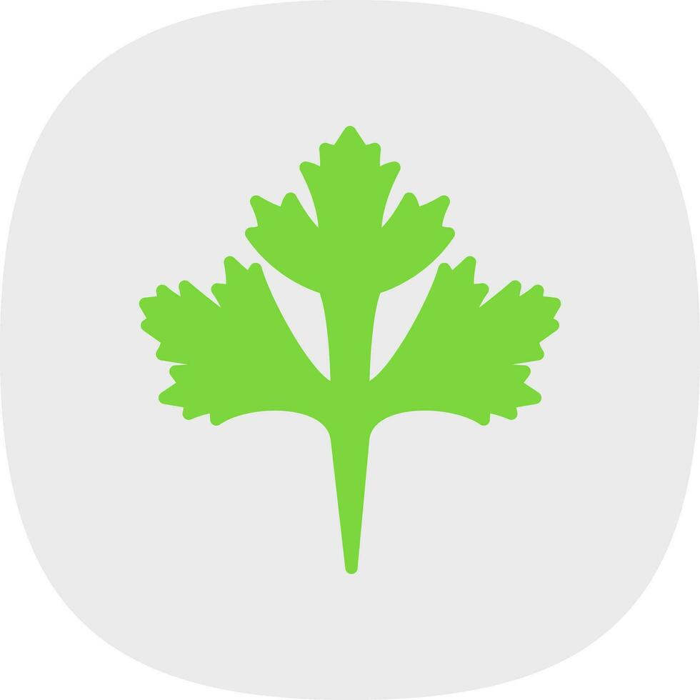 Cilantro Vector Icon Design