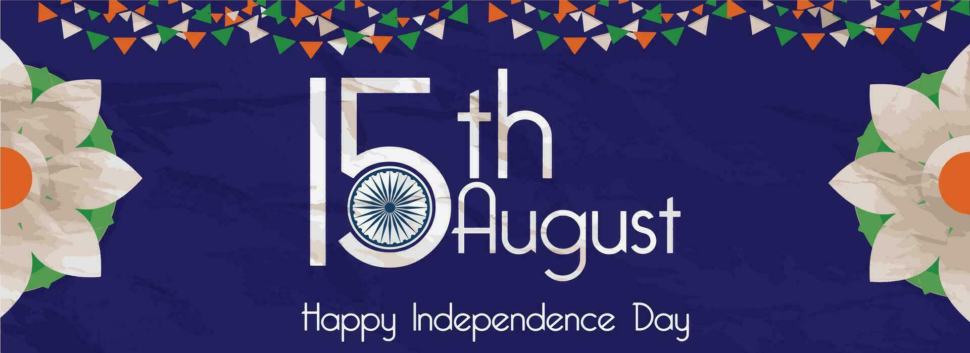 Happy independence day India Template Design Illustration design. vector