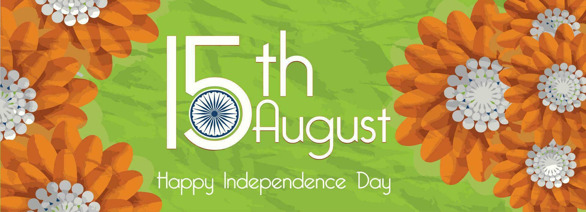 Happy independence day India Template Design Illustration design. vector