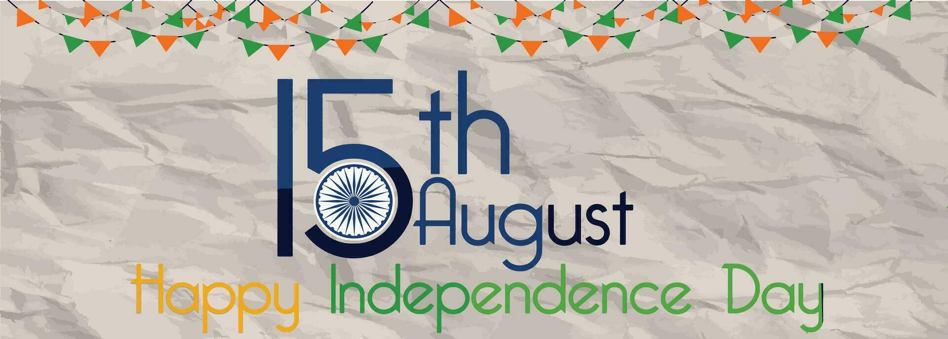 Happy independence day India Template Design Illustration design. vector