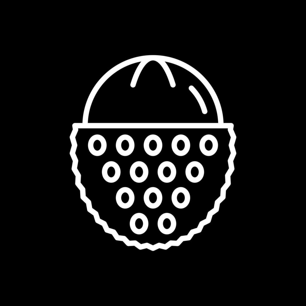 lychee vector icono diseño