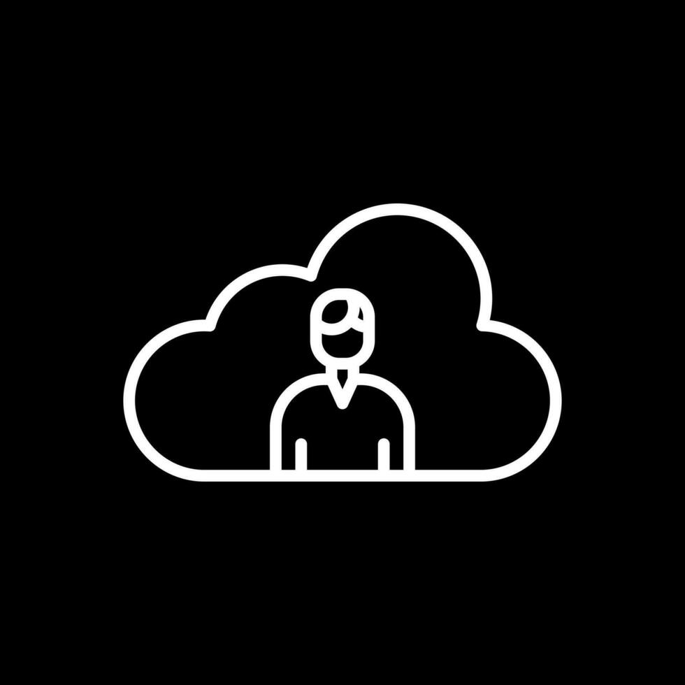 nube vector icono diseño