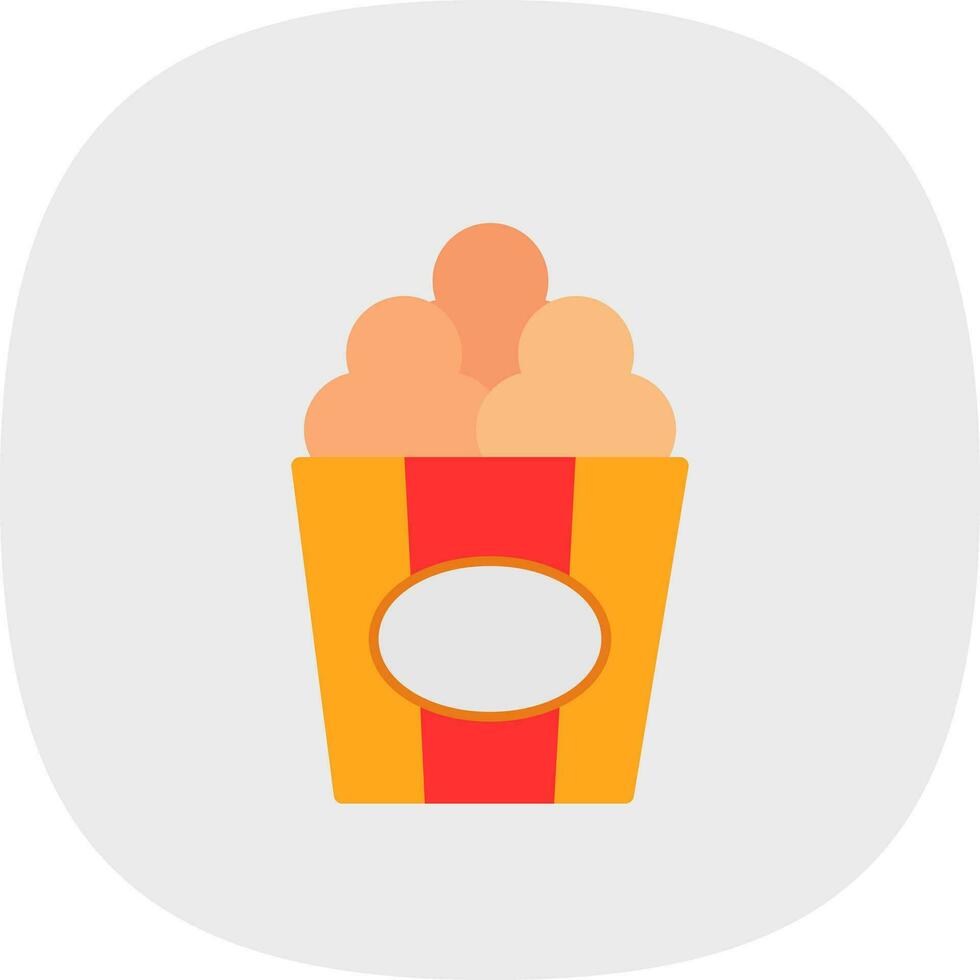 Popcorn  Vector Icon Design