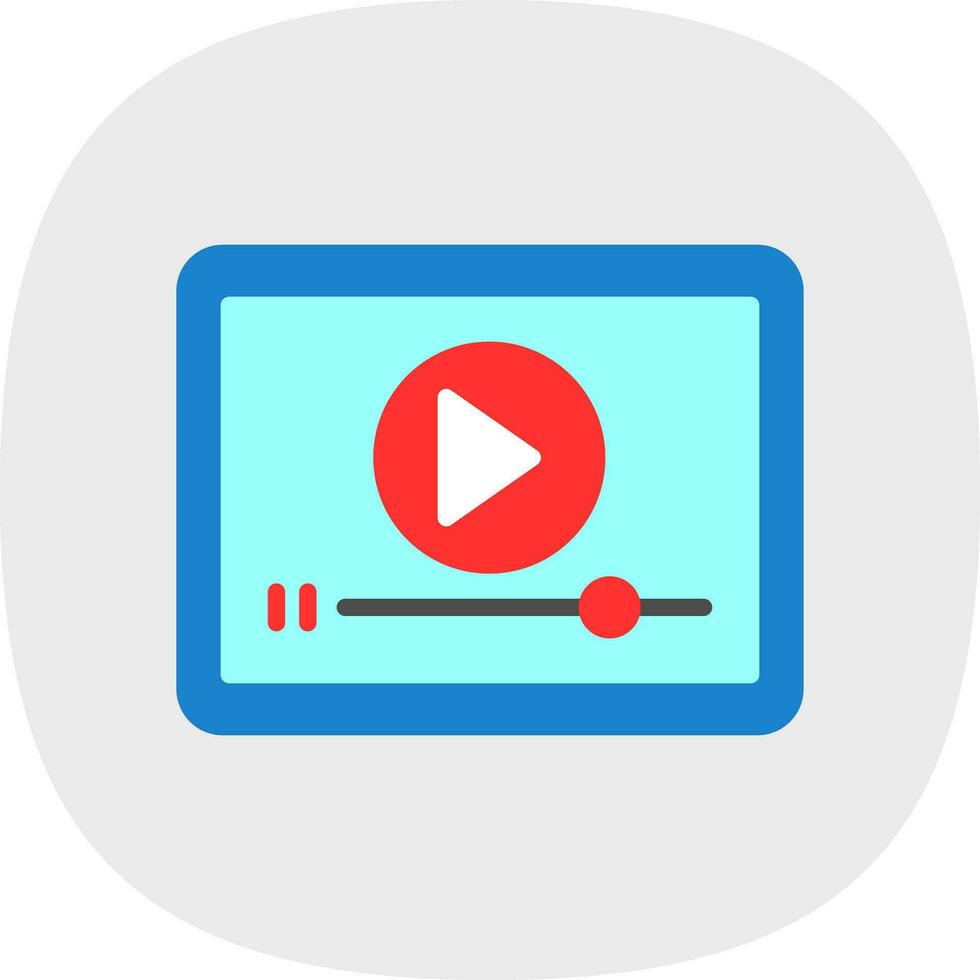 Video Player  Vector Icon Design