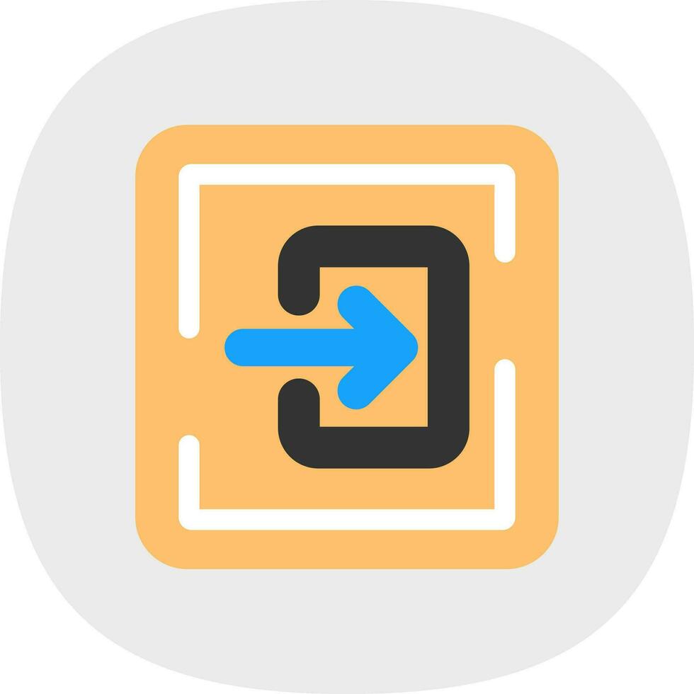 Log In Vector Icon Design