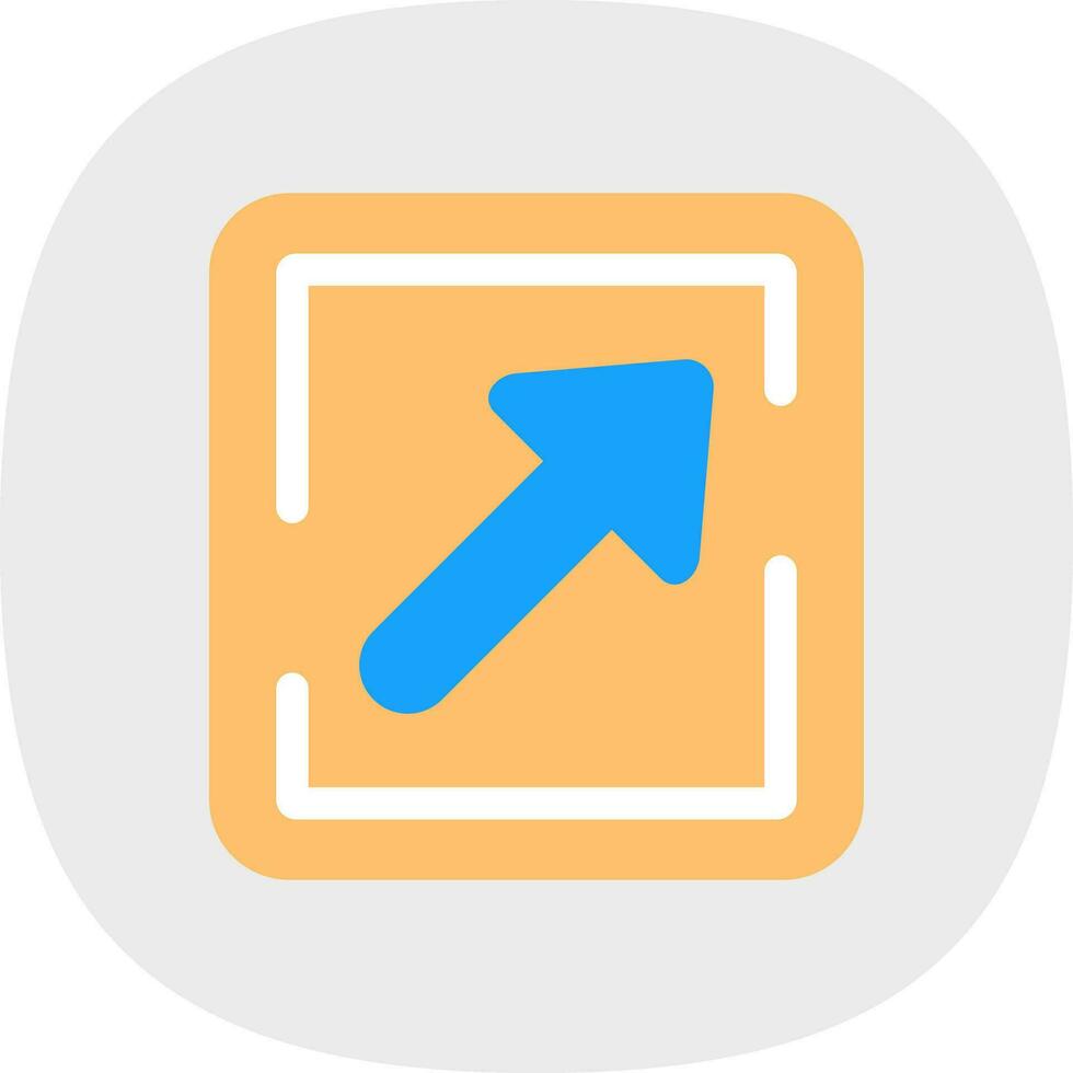 Arrow Upper Right Vector Icon Design