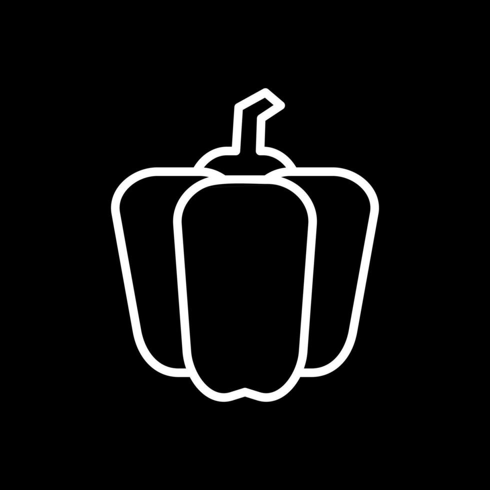 Bell Pepper Vector Icon Design