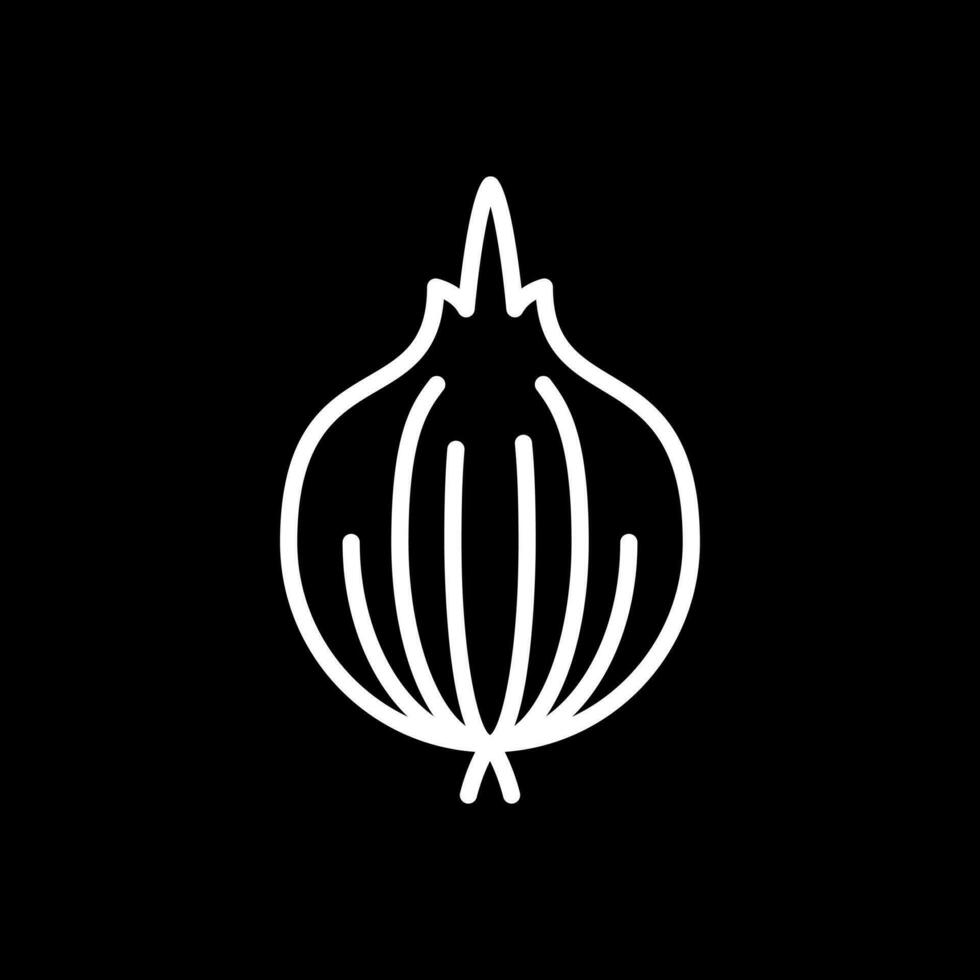 Red Onion Vector Icon Design