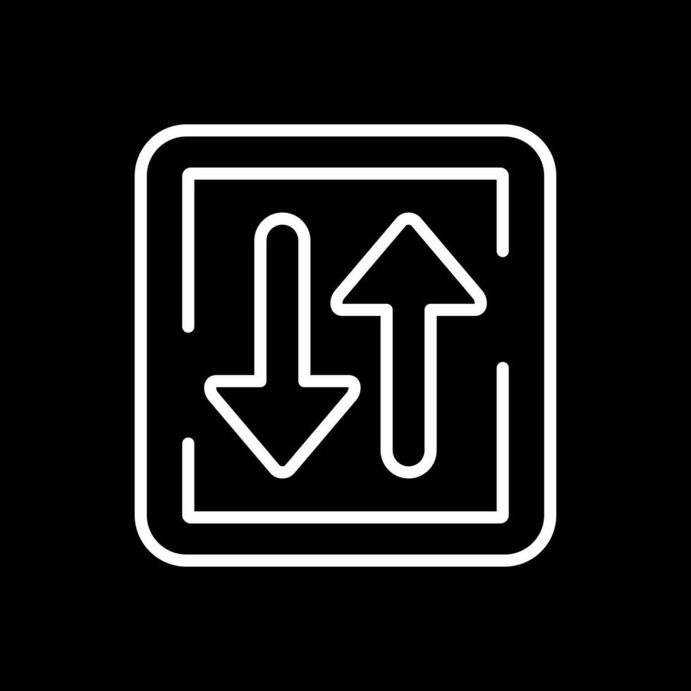 Two Way Street Vector Icon Design