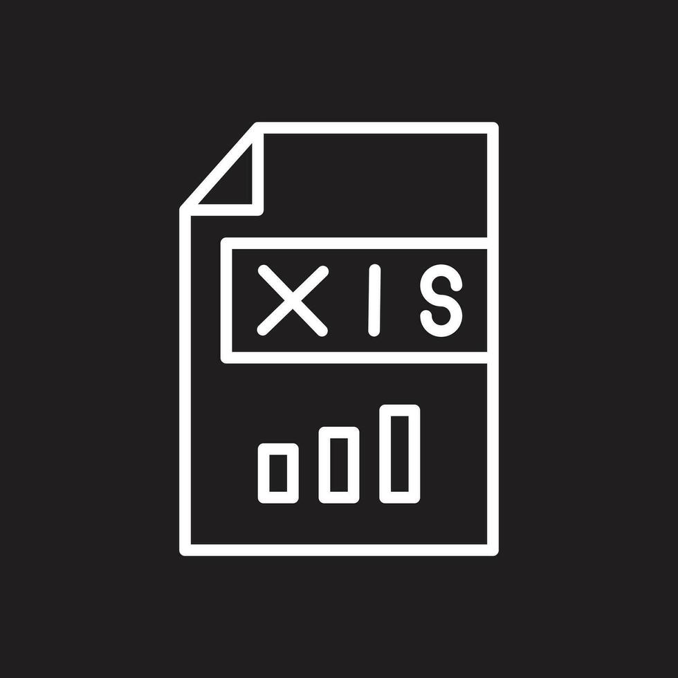 xls vector icono diseño