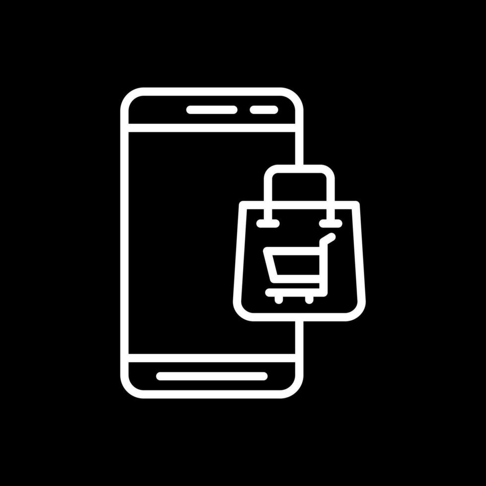 Mobile Shopping  Vector Icon Design