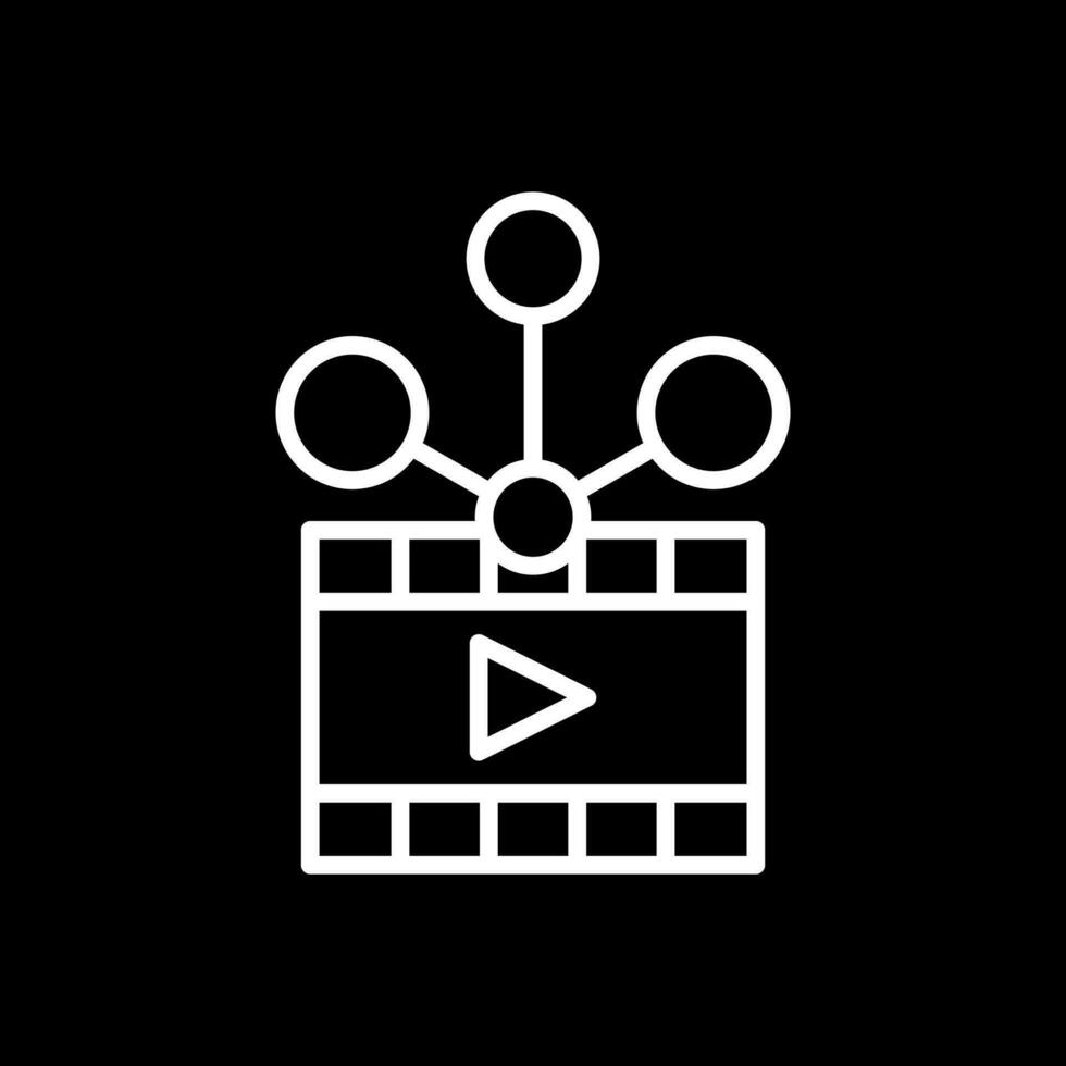 Video sharing Vector Icon Design