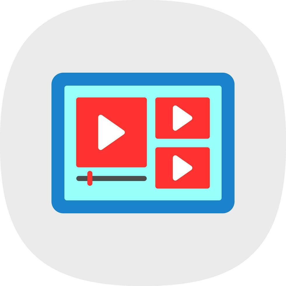 Video Player  Vector Icon Design