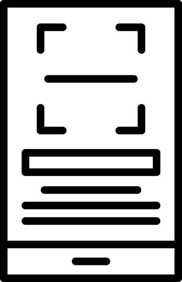 Qr Scan Vector Icon Design