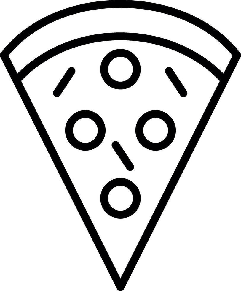 Pizza Slice Vector Icon Design