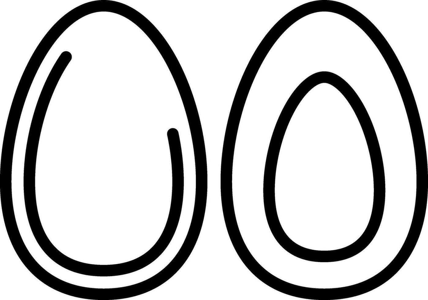 diseño de icono de vector de huevos