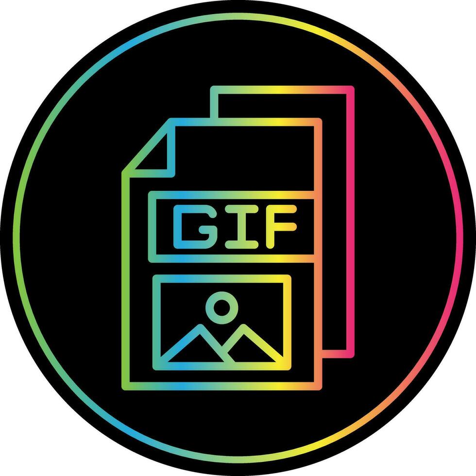 gif vector icono diseño