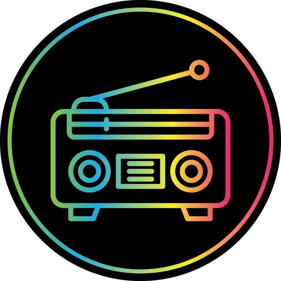 radio vector icono diseño