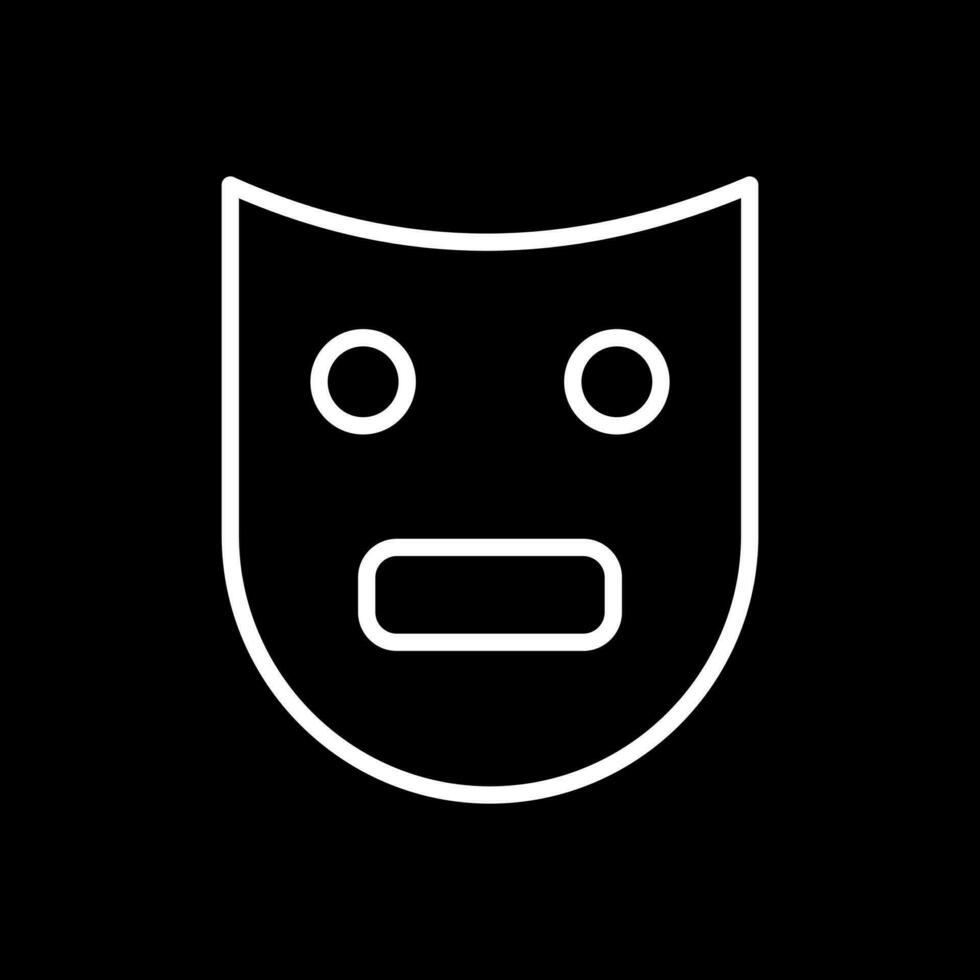 Theatre Mask  Vector Icon Design