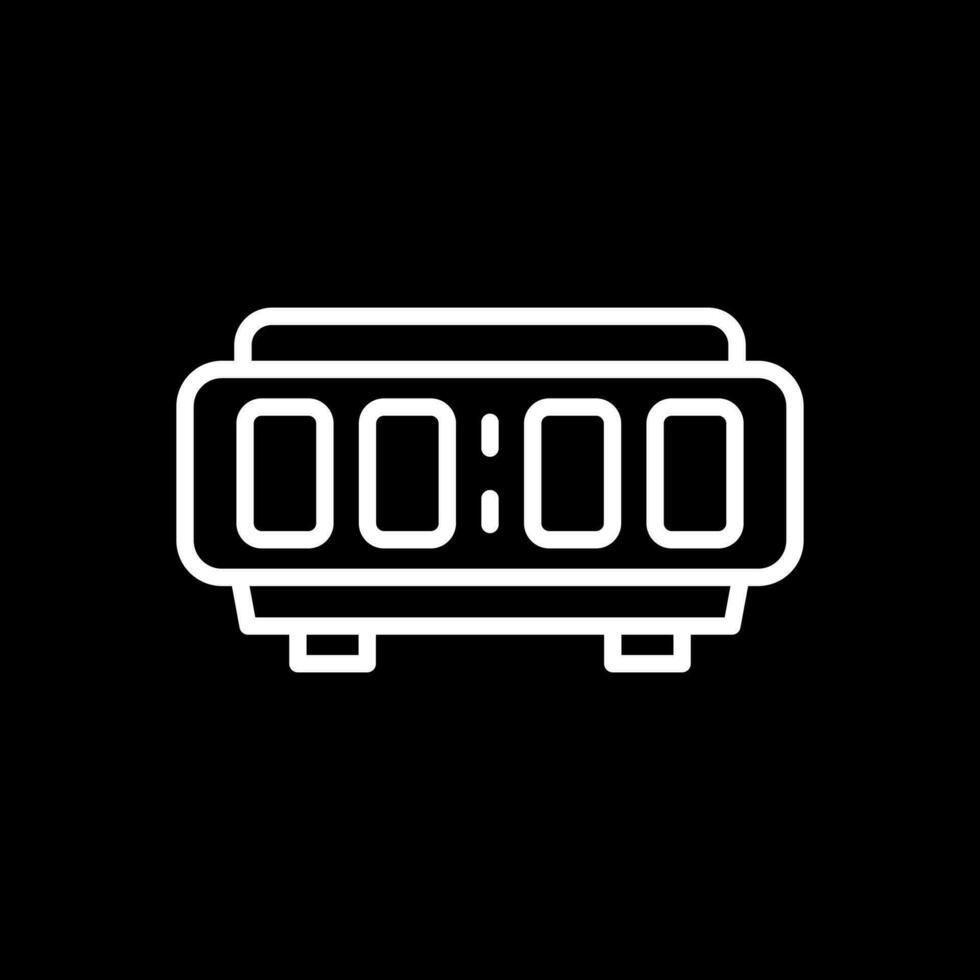 Digital Alarm Clock  Vector Icon Design