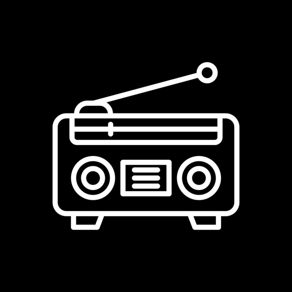 radio vector icono diseño