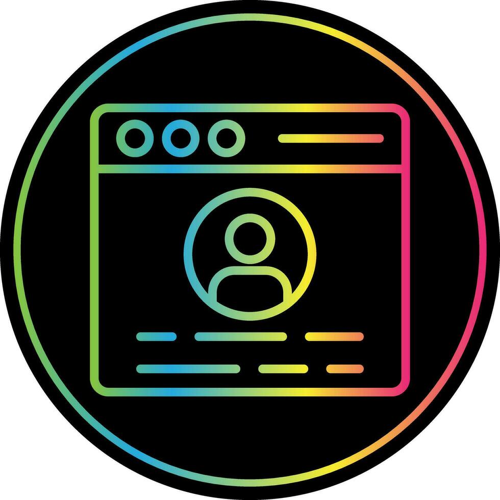 Profile  Vector Icon Design