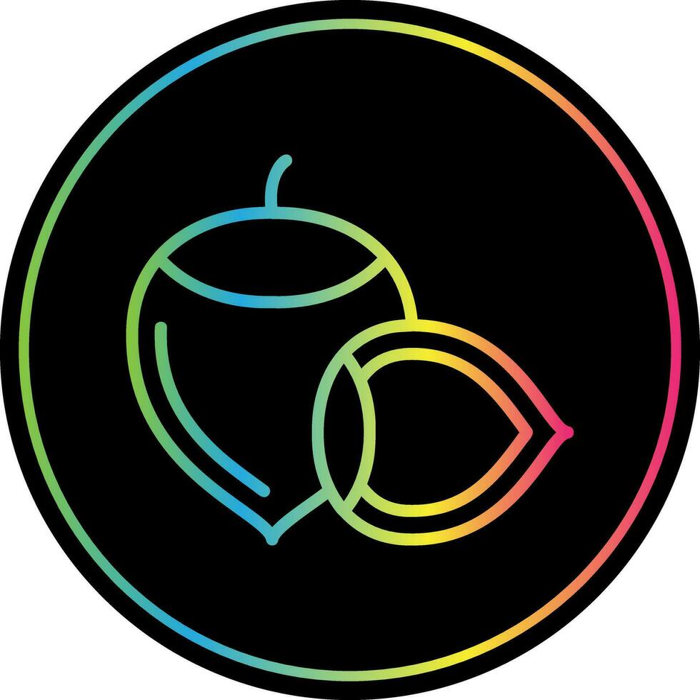 Hazelnut Vector Icon Design