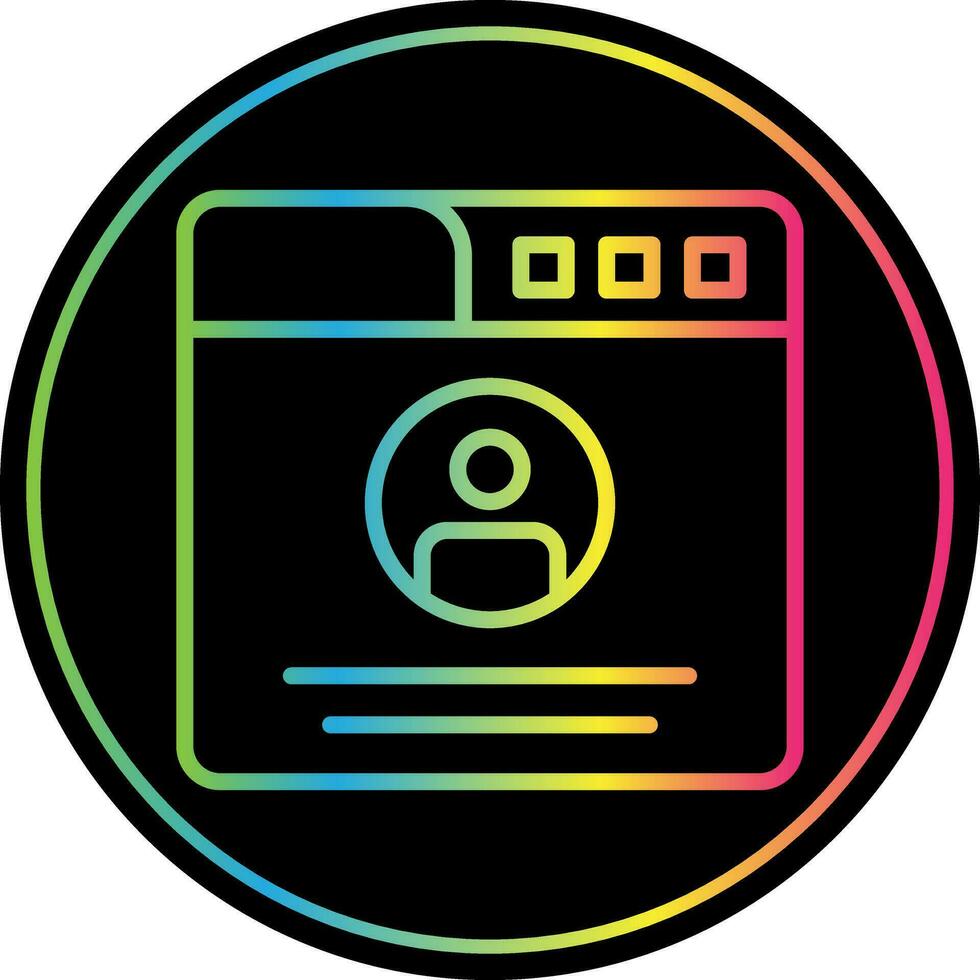 Profile  Vector Icon Design