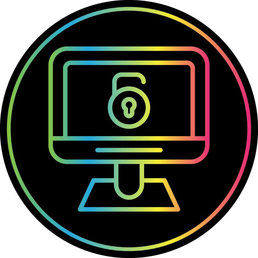 Unlock  Vector Icon Design