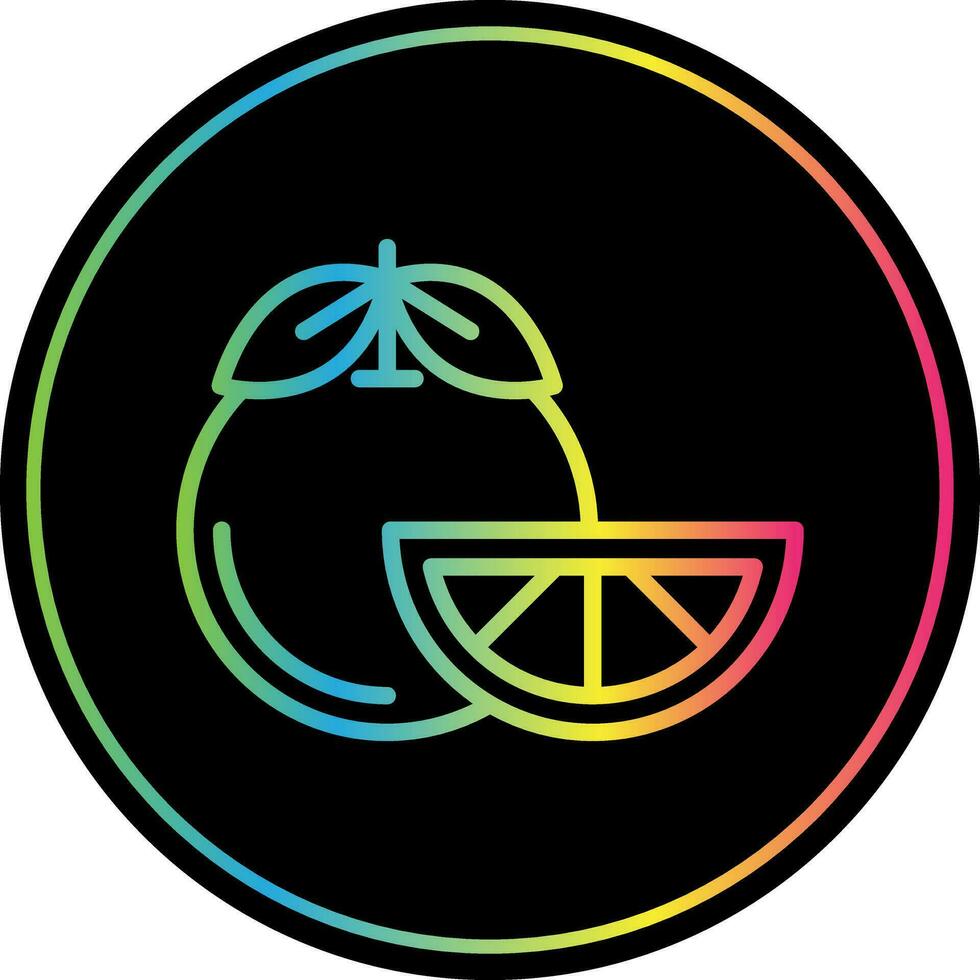Tangerine Vector Icon Design