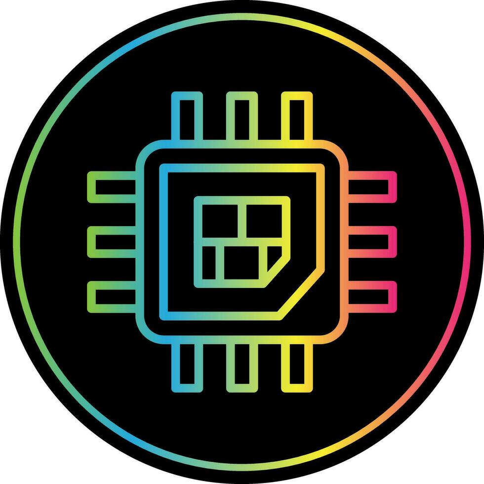 Processor  Vector Icon Design