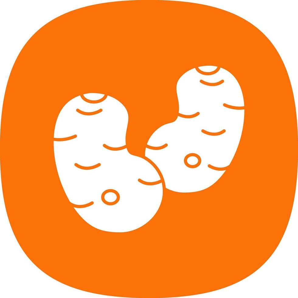 Potato Vector Icon Design
