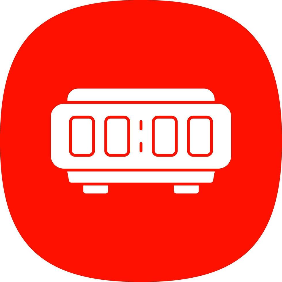 Digital Alarm Clock  Vector Icon Design