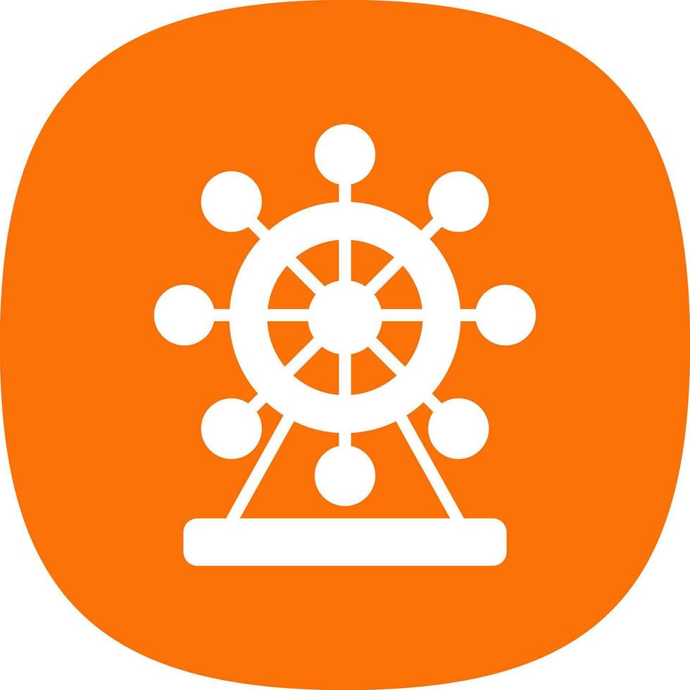 Ferris Wheel  Vector Icon Design