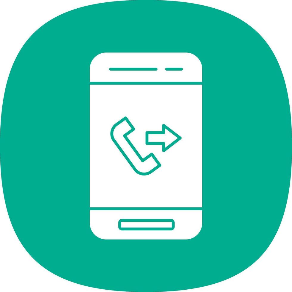 Outgoing Call  Vector Icon Design
