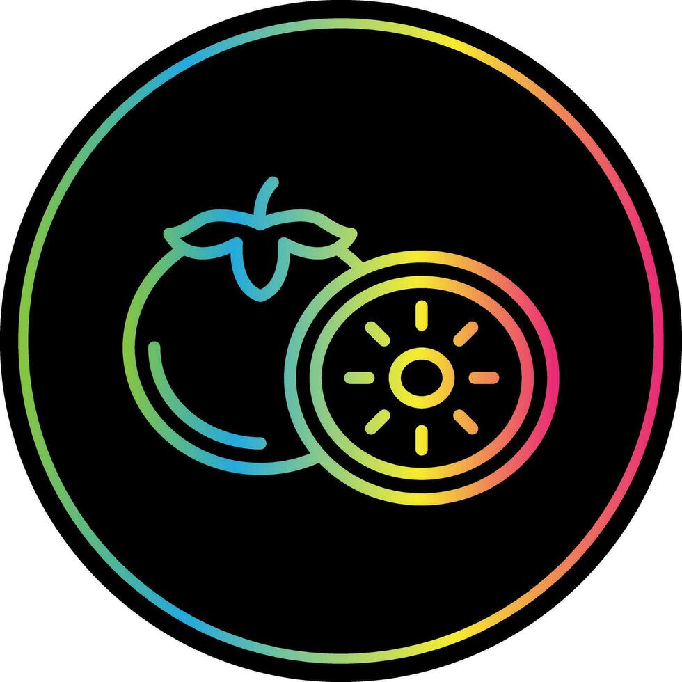 Persimmon Vector Icon Design