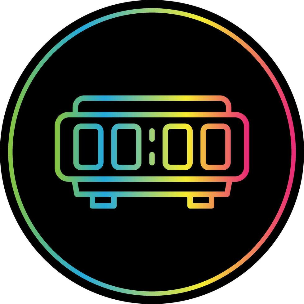 Digital Alarm Clock  Vector Icon Design