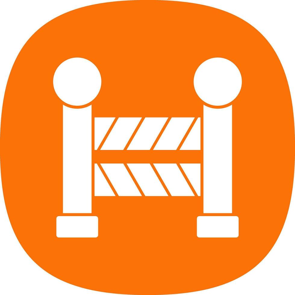 Road Barrier  Vector Icon Design