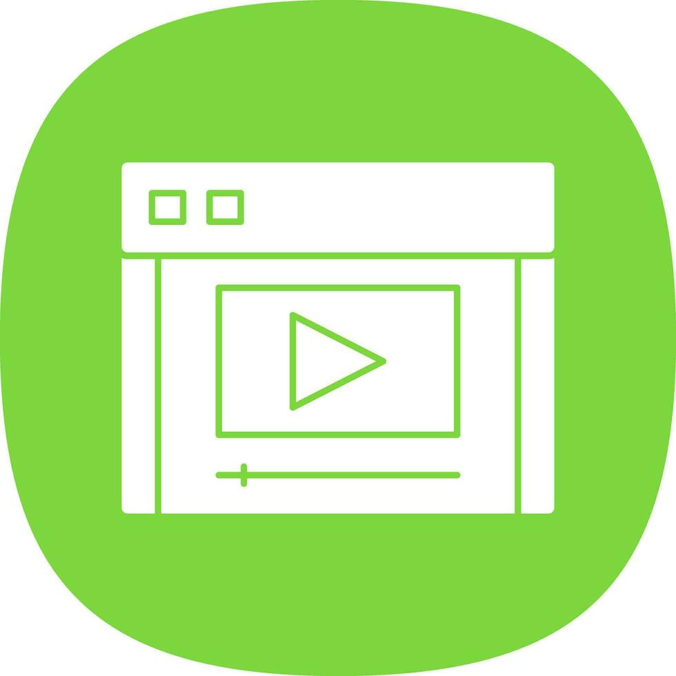 Video stream Vector Icon Design