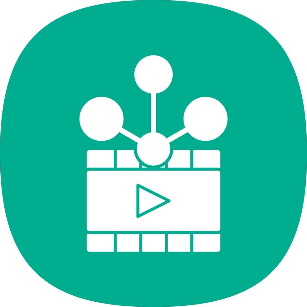 Video sharing Vector Icon Design