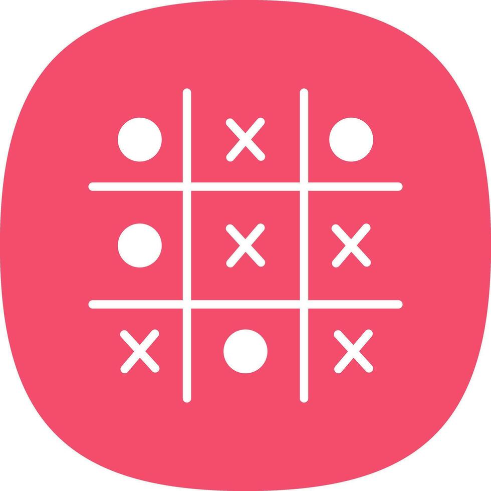 Tic Tac Toe  Vector Icon Design