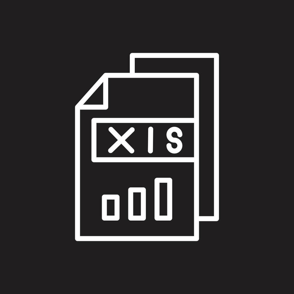 xls vector icono diseño