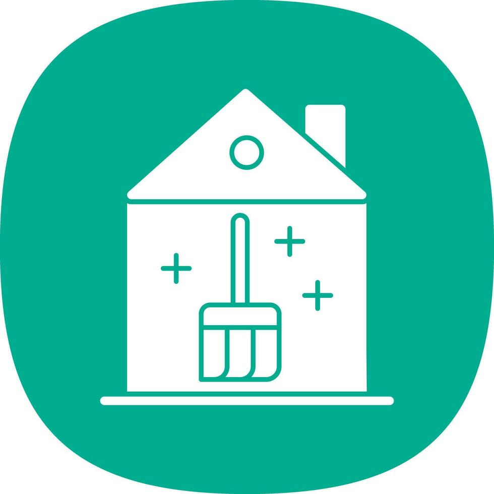 House Cleaning Vector Icon Design