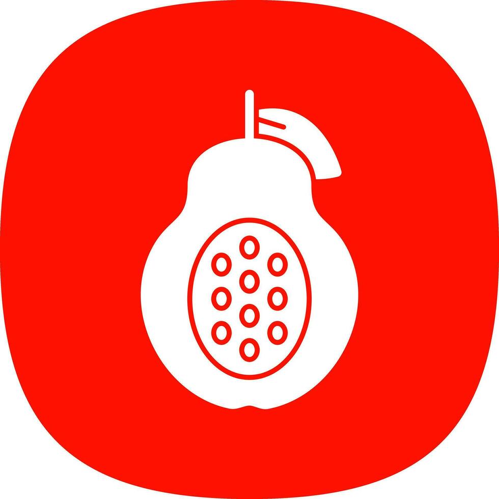 Papaya Vector Icon Design