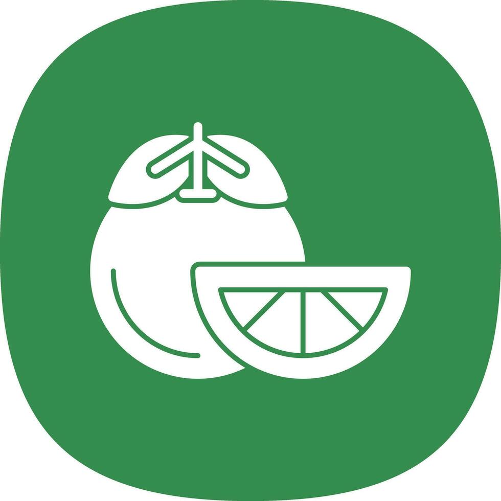 diseño de icono de vector de mandarina