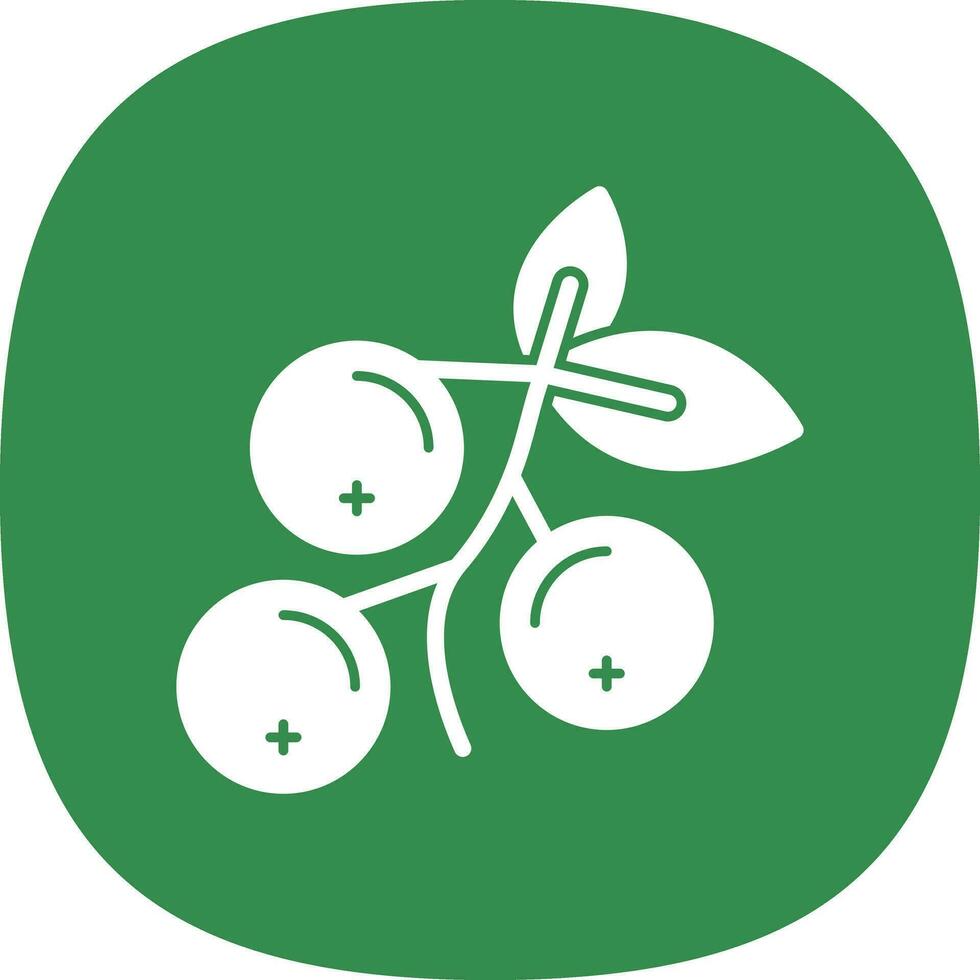 Cranberry Vector Icon Design