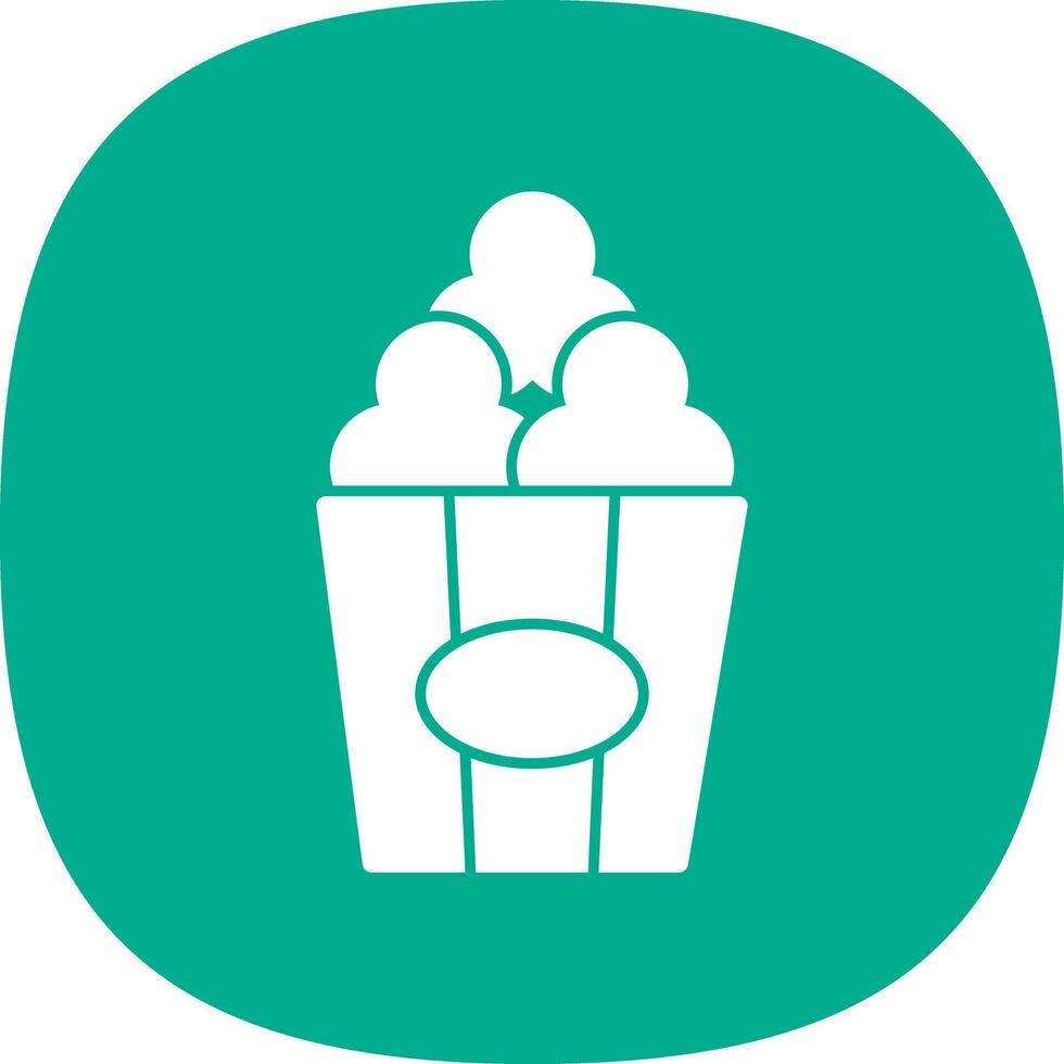 Popcorn  Vector Icon Design