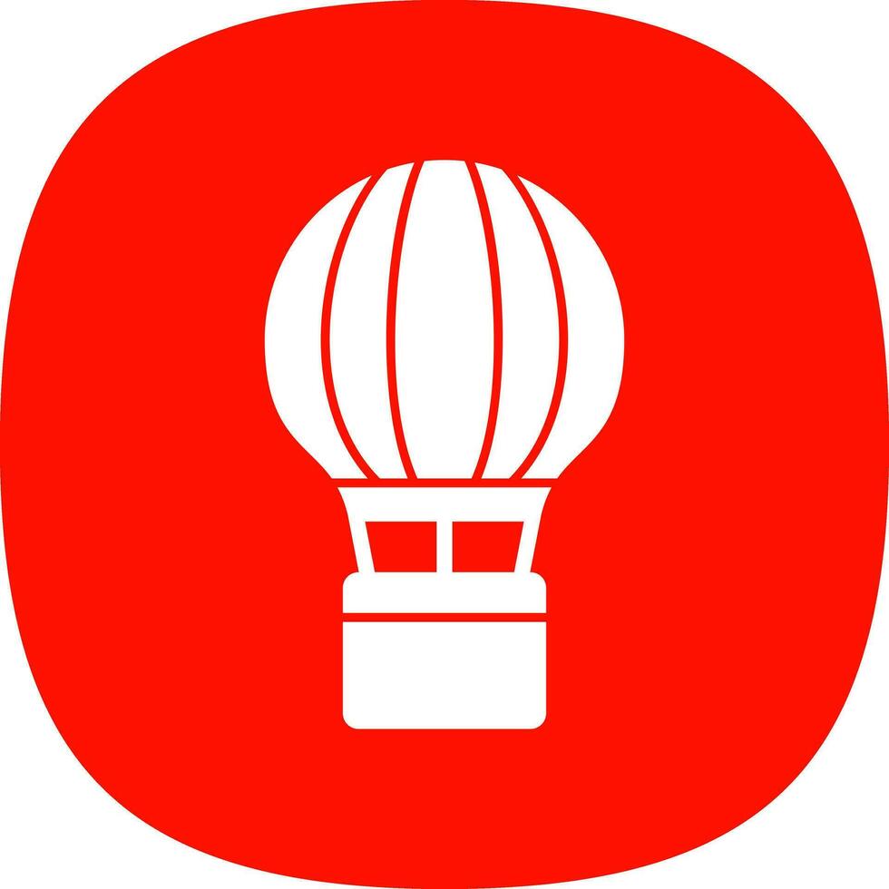 Hot Air Balloon  Vector Icon Design